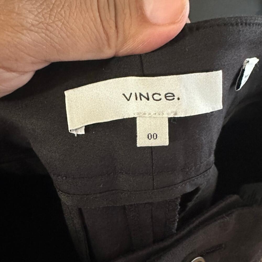 Vince Classic Stretch Pants 00 Slim Straight Minimalist Career Chic Style - Picture 6 of 6